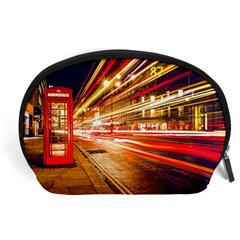 Telephone Booth Red London England Accessory Pouch (large) by Mog4mog4