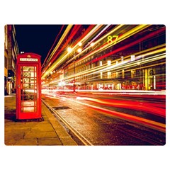 Telephone Booth Red London England Premium Plush Fleece Blanket (extra Small) by Mog4mog4