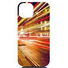 Telephone Booth Red London England Iphone 14 Black Uv Print Case by Mog4mog4