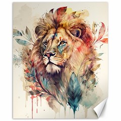 Lion Africa African Art Canvas 16  X 20  by Mog4mog4