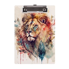 Lion Africa African Art A5 Acrylic Clipboard by Mog4mog4