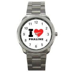 I Love Praline  Sport Metal Watch by ilovewhateva