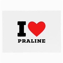 I Love Praline  Large Glasses Cloth by ilovewhateva