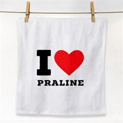 I Love Praline  Face Towel by ilovewhateva