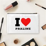 I love praline  Cosmetic Bag (Medium) Back