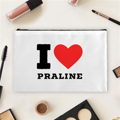 I Love Praline  Cosmetic Bag (large) by ilovewhateva