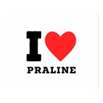 I love praline  Two Sides Premium Plush Fleece Blanket (Large) Blanket Back