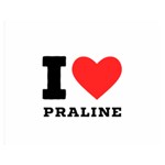 I love praline  Premium Plush Fleece Blanket (Medium) 60 x50  Blanket Front