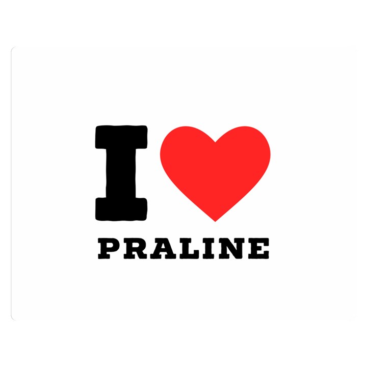 I love praline  Premium Plush Fleece Blanket (Medium)