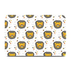 Lion Heads Pattern Design Doodle Plate Mats by Mog4mog4