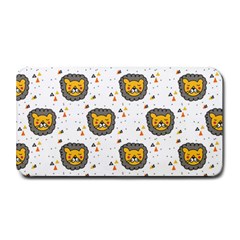 Lion Heads Pattern Design Doodle Medium Bar Mat by Mog4mog4