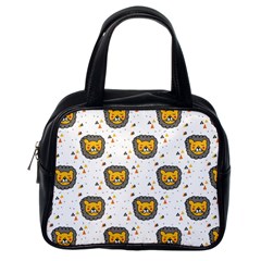 Lion Heads Pattern Design Doodle Classic Handbag (one Side)