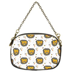 Lion Heads Pattern Design Doodle Chain Purse (two Sides) by Mog4mog4