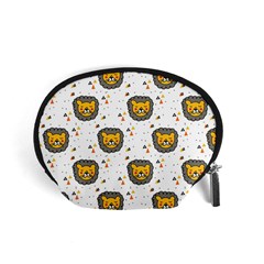 Lion Heads Pattern Design Doodle Accessory Pouch (small)