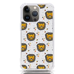 Lion Heads Pattern Design Doodle Iphone 13 Pro Tpu Uv Print Case