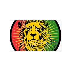 Lion Head Africa Rasta Sticker Rectangular (10 Pack) by Mog4mog4