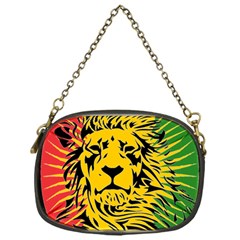 Lion Head Africa Rasta Chain Purse (one Side) by Mog4mog4