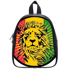 Lion Head Africa Rasta School Bag (small) by Mog4mog4