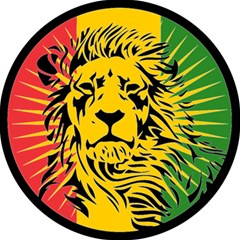 Lion Head Africa Rasta Play Mat (square) by Mog4mog4