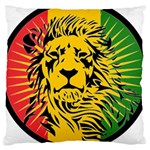 Lion Head Africa Rasta Large Cushion Case (One Side) Front