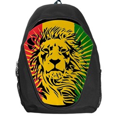 Lion Head Africa Rasta Backpack Bag by Mog4mog4