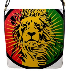 Lion Head Africa Rasta Flap Closure Messenger Bag (s) by Mog4mog4