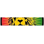 Lion Head Africa Rasta Large Premium Plush Fleece Scarf  Front