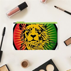 Lion Head Africa Rasta Cosmetic Bag (xs) by Mog4mog4