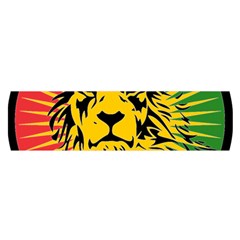 Lion Head Africa Rasta Oblong Satin Scarf (16  X 60 ) by Mog4mog4