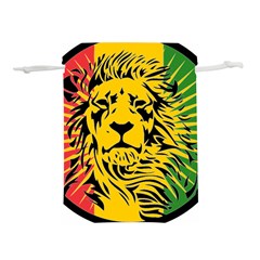 Lion Head Africa Rasta Lightweight Drawstring Pouch (l) by Mog4mog4