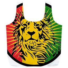 Lion Head Africa Rasta Full Print Recycle Bag (xxxl) by Mog4mog4