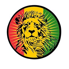 Lion Head Africa Rasta Mini Round Pill Box (pack Of 3) by Mog4mog4