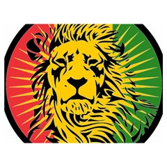 Lion Head Africa Rasta Premium Plush Fleece Blanket (extra Small) by Mog4mog4