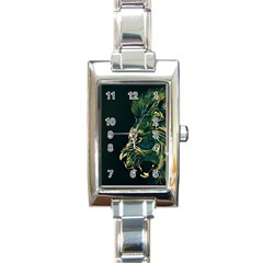 Angry Male Lion Rectangle Italian Charm Watch by Mog4mog4