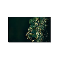 Angry Male Lion Sticker (rectangular)