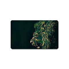 Angry Male Lion Magnet (name Card) by Mog4mog4