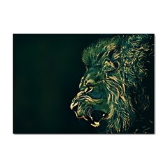 Angry Male Lion Sticker A4 (10 Pack) by Mog4mog4