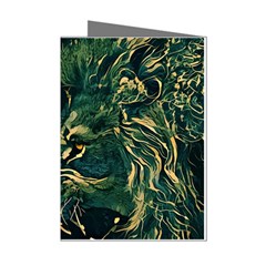 Angry Male Lion Mini Greeting Cards (pkg Of 8) by Mog4mog4