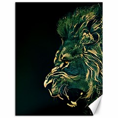 Angry Male Lion Canvas 12  X 16  by Mog4mog4