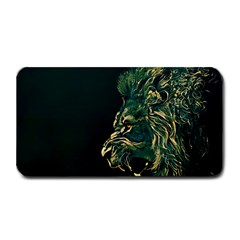 Angry Male Lion Medium Bar Mat by Mog4mog4