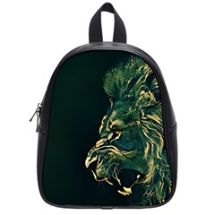 Angry Male Lion School Bag (small)