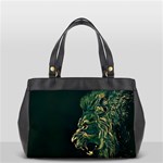 Angry Male Lion Oversize Office Handbag (2 Sides) Front