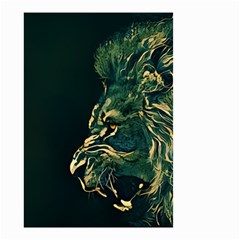 Angry Male Lion Small Garden Flag (two Sides)