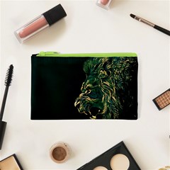 Angry Male Lion Cosmetic Bag (xs)