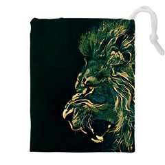 Angry Male Lion Drawstring Pouch (4xl)