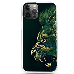 Angry Male Lion Iphone 12 Pro Max Tpu Uv Print Case by Mog4mog4