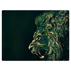 Angry Male Lion Premium Plush Fleece Blanket (extra Small) by Mog4mog4