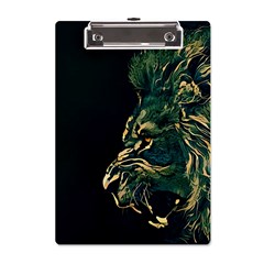 Angry Male Lion A5 Acrylic Clipboard by Mog4mog4