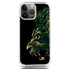 Angry Male Lion Iphone 13 Pro Max Tpu Uv Print Case