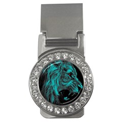 Angry Male Lion Predator Carnivore Money Clips (cz)  by Mog4mog4